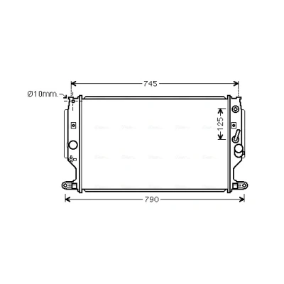 Bilde av Radiator AVA QUALITY COOLING TO2704