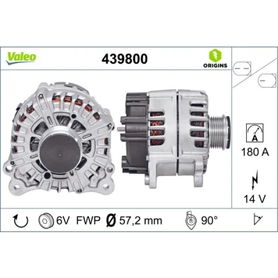 Bilde av VALEO 439800 Dynamo 14V 180A AUDI: A7 Sportback, A4 B8 Avant, A5 Coupé