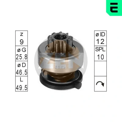 Bilde av Friløpsgir, starter, audi,fiat,opel,skoda,volvo,vw, 9947831