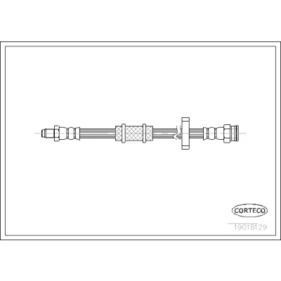 Bilde av CORTECO 19018129 Bremseslange framaksel 434