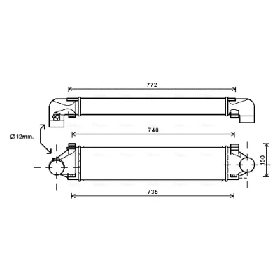 Bilde av Intercooler AVA QUALITY COOLING VOA4173