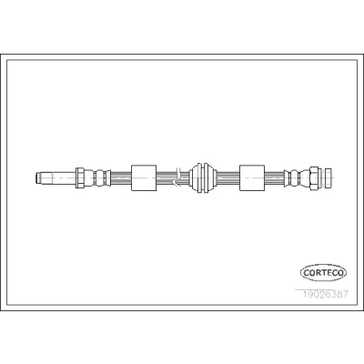 Bilde av CORTECO 19026387 Bremseslange framaksel 450 M10X1 VOLKSWAGEN: Sharan I