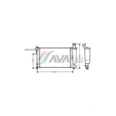 Bilde av Radiator, motorkjøling citroën saxo, peugeot 106 ii OE 1301.HX, 1301.HZ, 1301HY