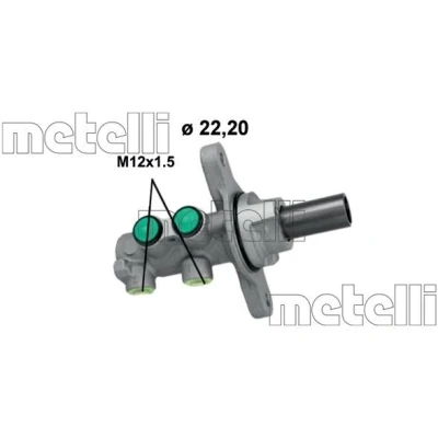Bilde av METELLI 05 1264 Hovedsylinder 22,2 Aluminium
