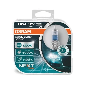 Bilde av OSRAM 9006CBN HCB Lyspære, fjernlys HB4 12V 51W 5000K Halogen VOLKSWAGEN: Passat B6 Variant, Touran I, Tiguan BMW: 5 Touring, 3 Sedan