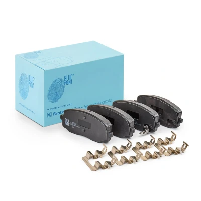 Bilde av BLUE PRINT ADG042112 Bremseklosser framaksel med akustisk slitasjevarsel antihyle blikk, festemateriell HYUNDAI: i20 I Hatchback, i10