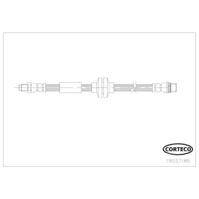 Bilde av CORTECO 19037186 Bremseslange 620 RENAULT: MASTER 3, OPEL: Movano B Van