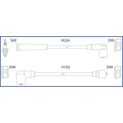 Bilde av HITACHI 134230 Pluggledninger MAZDA: 323 C IV Hatchback, MX 3, III Hatchback