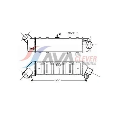 Bilde av Ladeluftkjøler seat, vw OE 6K0 145 805 E, 6K0.145.805 C, F