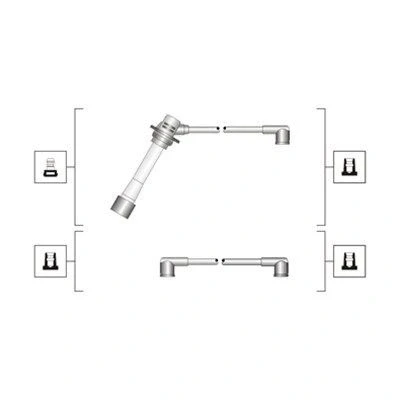 Bilde av MAGNETI MARELLI 941319170093 Pluggledninger MAZDA: MX 5 I, 323 C IV Hatchback, 2