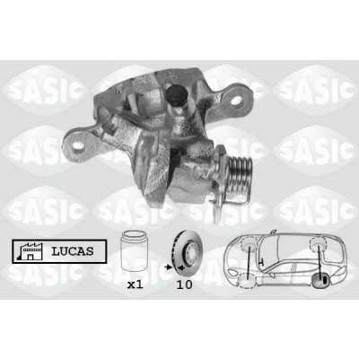 Bilde av SASIC 6506054 Bremsecaliper venstre bakaksel NISSAN: Almera II Hatchback, Primera Stasjonsvogn, Sedan