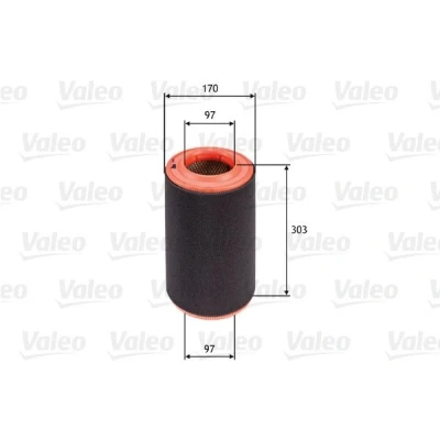 Bilde av VALEO 585695 Luftfilter 304 170 Filterinnsats med forfilter FIAT: Ducato III Flatvogn lastebil / Chassis, Minibuss, Van
