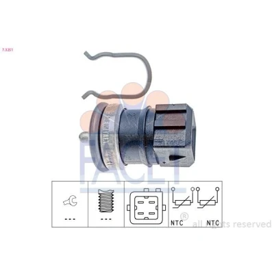 Bilde av FACET 7.3251 Sensor, kjølemiddeltemperatur Made in Italy OE Equivalent