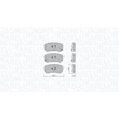 Bilde av MAGNETI MARELLI 363916061004 Bremseklosser KIA: Picanto II, I, HYUNDAI: i10 I