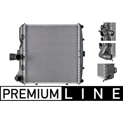 Bilde av MAHLE ORIGINAL CR 817 000P Radiator for kjøretøy med/uten klimaanlegg 340 366 42 Kjøleribber loddet