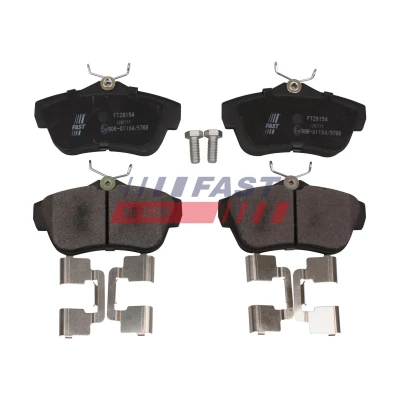 Bilde av FAST FT29570 Bremseklosser framaksel ikke klargjort for slitasjeindikator FORD: FOCUS 3, KUGA 2, 3 Turnier, VOLVO: V50, V40 Hatchback, S40 II