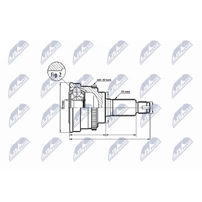 Bilde av Leddsett, drivaksel, Hjulside, suzuki ignis i, swift iii, 4410162J90, 4410163J00, 4410163J10, 4410163J80, 4410262J90, 4410263J00, 441026