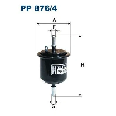 Bilde av FILTRON PP 876/4 Drivstoffilter ledningsfilter 8 HYUNDAI: ACCENT 2