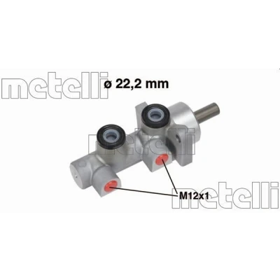 Bilde av METELLI 05 0723 Hovedsylinder 22,20 Aluminium