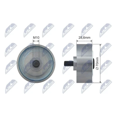 Bilde av NTY RRK TY 004 Styrerulle TOYOTA: HIACE 4 Kasten, Land Cruiser Prado 120, 90