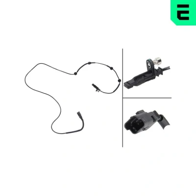 Bilde av OPTIMAL 06 S128 ABS sensor aktiv 1685 PEUGEOT: 407 SW, Coupé, Sedan, CITROËN: C6 Sedan