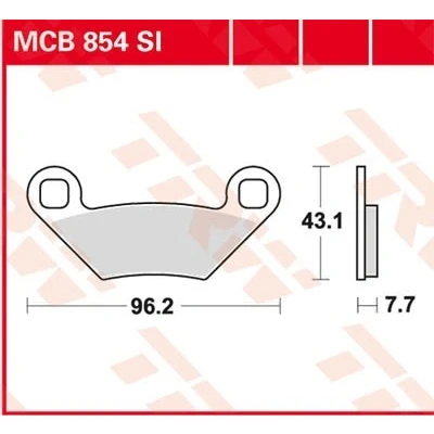 Bilde av TRW Sinter Offroad MCB854SI Bremseklosser