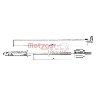 Bilde av METZGER 10.0381 Gasskabel COFLE