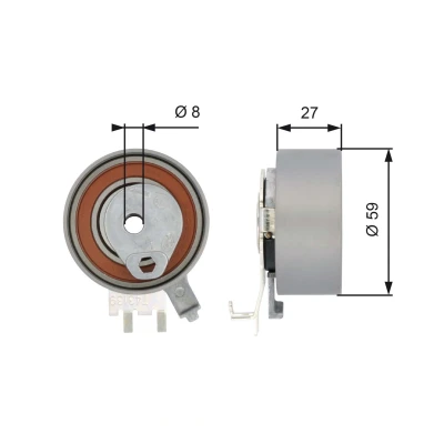 Bilde av GATES FleetRunner Micro V Stretch Fit T43139 Strammerull, tannrem VOLVO: V70 2, I