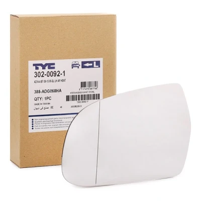 Bilde av TYC 302 0092 1 Speilglass venstre AUDI: A4 B8 Avant, A5 Sportback, A3 Sportback