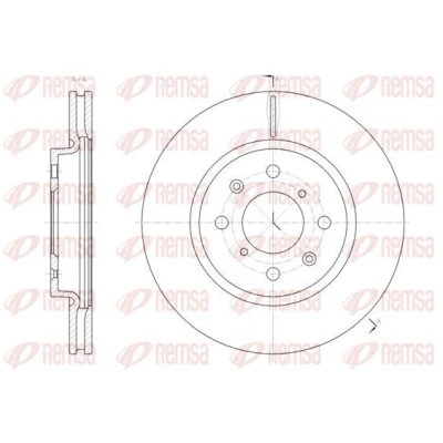 Bilde av REMSA 61481.10 Bremseskiver framaksel 255,8, 255,8 22 4 ventilert SUZUKI: SWIFT