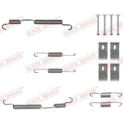 Bilde av QUICK BRAKE 105 0050 Tilbehørsett, bremsesko KIA: Picanto II