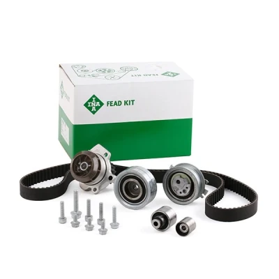 Bilde av INA 530 0550 32 vannpumpe + Registerreimsett med VOLKSWAGEN: Touran I, Caddy 3, Transporter 5 Bus, AUDI: A5 B8 Sportback, TT Coupé
