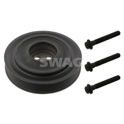 Bilde av SWAG 50 93 3679 Remskive Veivaksel 7PK 168 6 med skruer FORD: Transit Mk6 Van, Minibuss