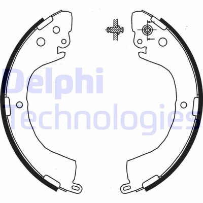 Bilde av DELPHI LS1852 Bremsesko 270 53 MITSUBISHI: L200 / Triton IV Pick up, III up