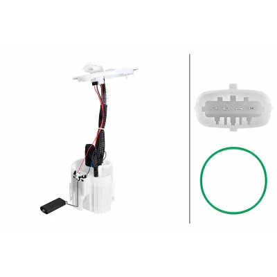 Bilde av HELLA 8TF 358 306 941 Brennstoff leveringsenhet med tetning, tankmåler elektrisk Bensin