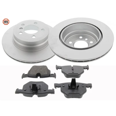 Bilde av MAPCO 47988HPS bremsesett, skivebremse bakaksel ventilert med antihyle blikk integrert slitasjesensor BMW: X5