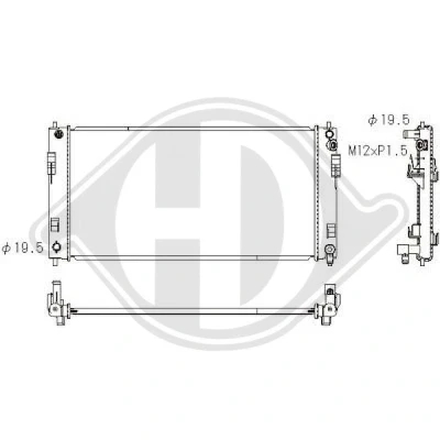 Bilde av DIEDERICHS DCM2543 Radiator 635 325 17 Climate