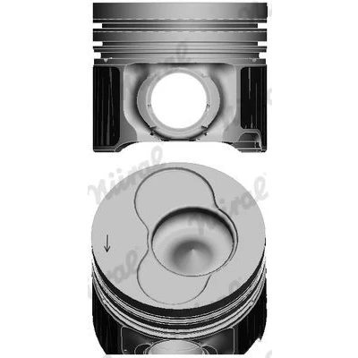 Bilde av NÜRAL 87 421000 10 Motorstempel 81 for sylinder 1, 2 med hylse boltnut, kjølekanal, kolberingbærer VOLKSWAGEN: Transporter 5
