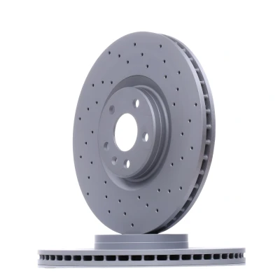 Bilde av ZIMMERMANN 250.1395.52 Bremseskiver 350 25 5/5 5 108 innvendig ventilert, hullet belagt høy karbon FORD: FOCUS 3
