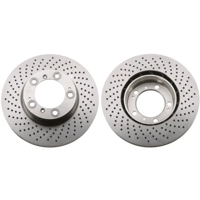 Bilde av TRW DF6212S Bremseskiver 318 28 5 130 ventilert, hullet spraylakkert PORSCHE: 911 Coupé, Cayman, Targa