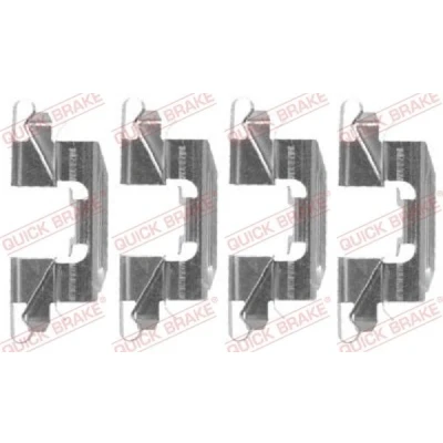 Bilde av QUICK BRAKE 109 1720 Tibehørsett, skivebremse belegg NISSAN: Pathfinder 3, NP300 Navara Pick up, Flatvogn lastebil / Chassis