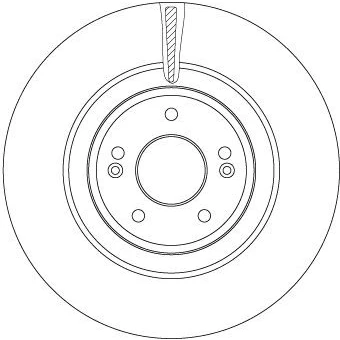 Bilde av TRW DF6572 Bremseskiver 345 30 5 114,3 ventilert spraylakkert