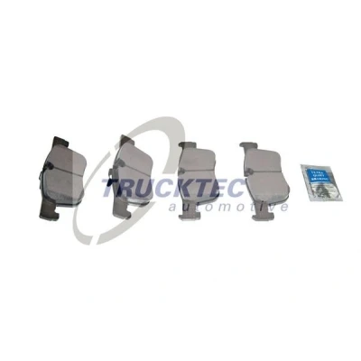Bilde av TRUCKTEC AUTOMOTIVE 08.34.179 Bremseklosser framaksel klargjort for slitasjeindikator, ekskl. slitasjevarselkontakt BMW: 3 Sedan, Touring