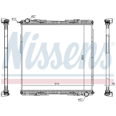 Bilde av Radiator NISSENS 672920