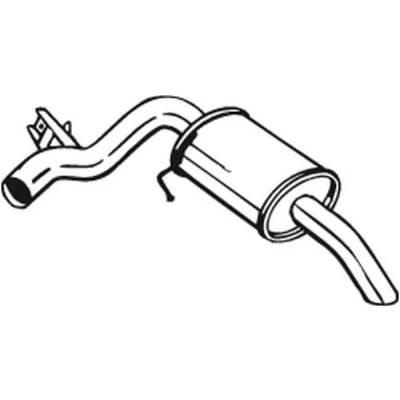 Bilde av BOSAL 247 013 Sluttlyddemper BMW: 1 Hatchback