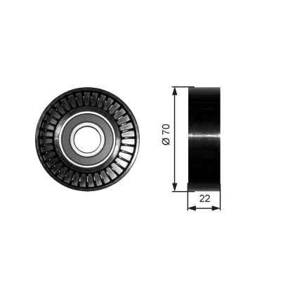Bilde av GATES FleetRunner Micro V Kit T36252 Styrerulle MERCEDES BENZ: B Klasse