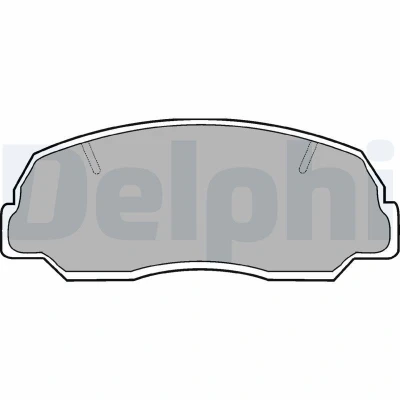 Bilde av DELPHI LP400 Bremseklosser ikke klargjort for slitasjeindikator uten antiskrike blikk tilbehør MAZDA: B Serie Pick up, DAIHATSU: Rocky SUV