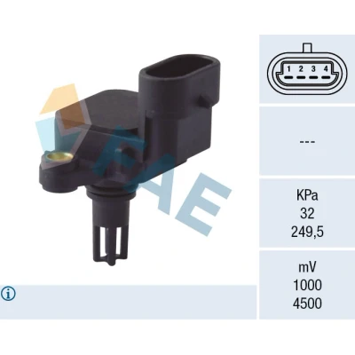 Bilde av Sensor, sugerørtrykk, saab 9 3, 3 cabriolet, 5, 5 kombi, 55 560 162, 563 262, 55563262, 91 97 948, 9197948, AX 132