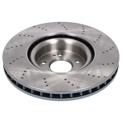 Bilde av FEBI BILSTEIN Bremseskive MERCEDES BENZ: A Klasse, CLA Coupé framaksel 350mm 30mm 5 hull 112mm perforert / ventilert 107510 Bremseskiver, Skivebremser