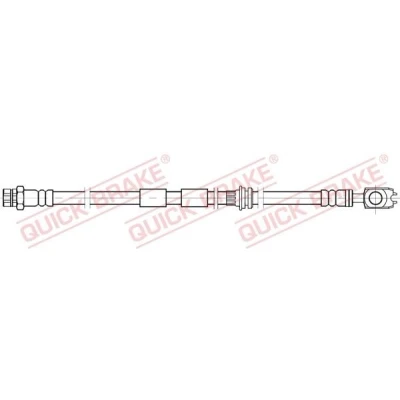Bilde av QUICK BRAKE 58.897X Bremseslange 635 M10x1 VOLKSWAGEN: Golf 7, AUDI: A3 Sportback, SKODA: Superb III Stasjonsvogn